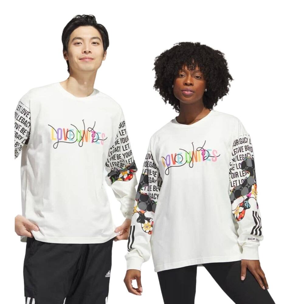 Adidas x Rich Mnisi Pride Love Unites Long Sleeve Graphic Tee Medium - Picture 9 of 12